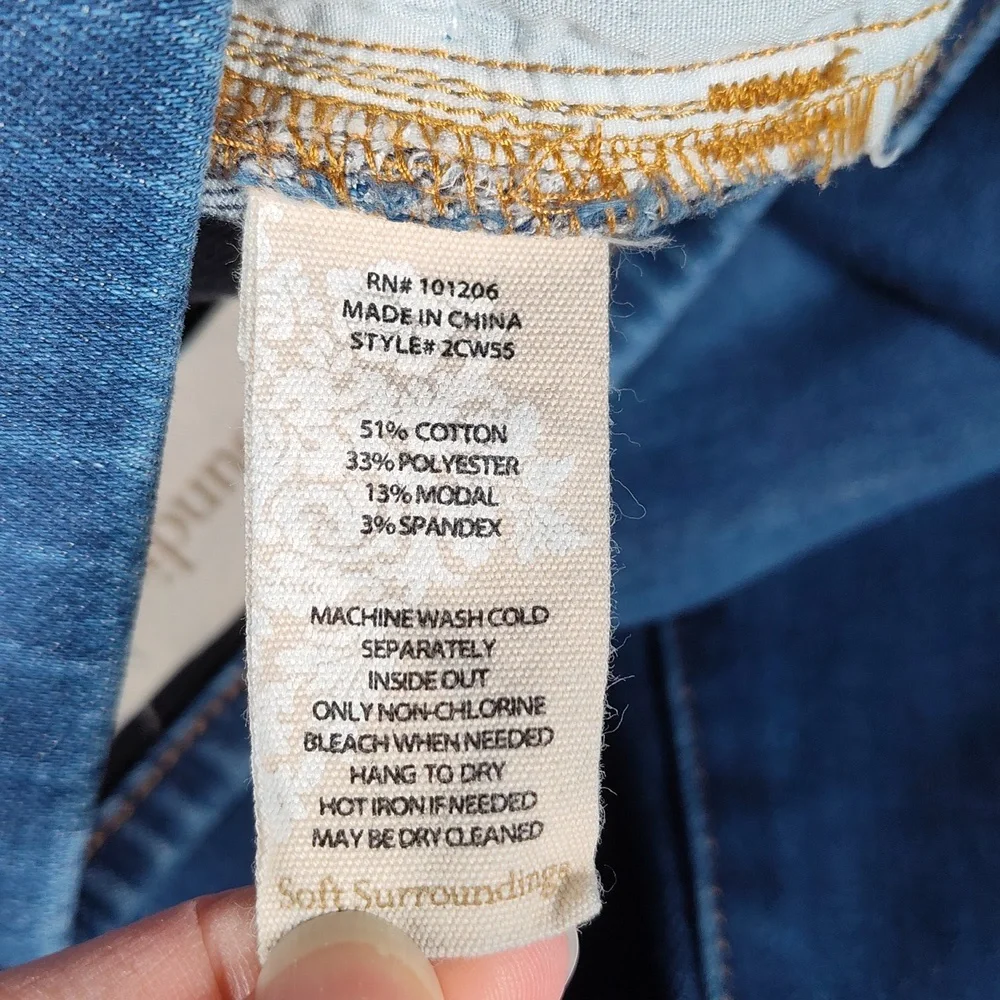 Soft Surroundings Ultimate Denim Pull On Skinny‎ Jeans XL